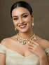 White Necklace Set - Back View | Samyak Fashion