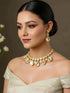 White Necklace Set - Side View | Samyak Fashion
