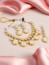 White Necklace Set - Detail View | Samyak Fashion