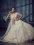White Net Lehenga Choli - Close-up View | Samyak Fashion
