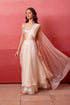 White Organza Elegant Party Wear Ready To Wear Saree Collection With Blouse - Front View | Samyak Fashion