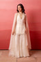 White Organza Salwar Suit - Front View | Samyak Fashion
