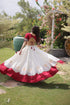 White Roman Silk Lehenga Choli - Back View | Samyak Fashion