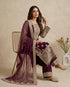 Wine Faux Georgette Elegant Salwar Suit - Back View | Samyak Fashion