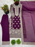 Wine Faux Georgette Elegant Salwar Suit - Side View | Samyak Fashion
