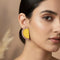 Yellow Earrings-imitation - Front View | Samyak Fashion