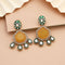 Yellow Earrings - Front View | Samyak Fashion