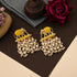 Yellow Earrings - Back View | Samyak Fashion
