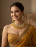 Yellow Necklace Set - Front View | Samyak Fashion