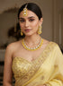 Yellow Necklace Set - Front View | Samyak Fashion