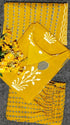 Yellow Poly Rayon Salwar Suit - Side View | Samyak Fashion