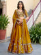 Yellow Rangoli Silk Lehenga Choli - Front View | Samyak Fashion